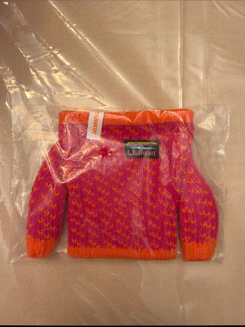 Dunkin x L.L. Bean Sweater Coffee Sleeve